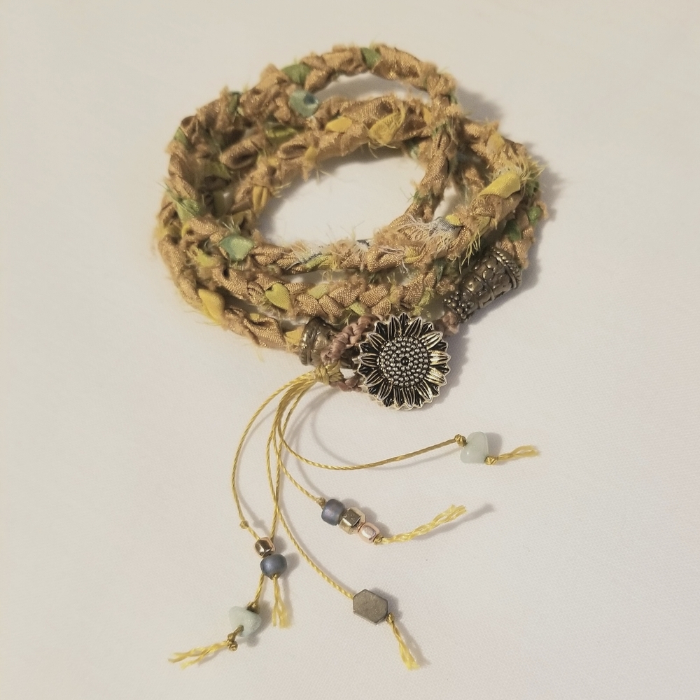 Hand Painted Silk Wrap Bracelets